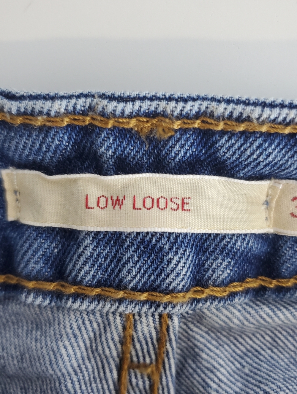 Levi's Premium Denim Nwt A55660001 Low Loose Straight Leg Jeans 34x 32 - Picture 11 of 16